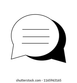 Bubble icon. Ballon symbol. chat vector icon speechbubble