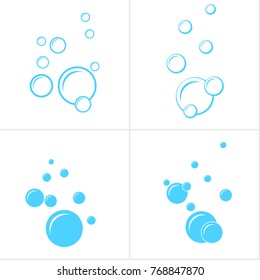 Bubble Icon Collection Design Vector Art Illustration