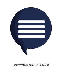 Bubble icon. Communication message discussion and conversation theme. Isolated design. Vector illustration
