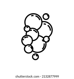 Bubble icon design template vector isolated illustration