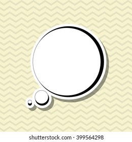 bubble icon design, vector illustration