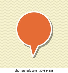 bubble icon design, vector illustration
