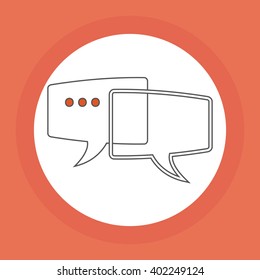bubble icon design , vector illustration