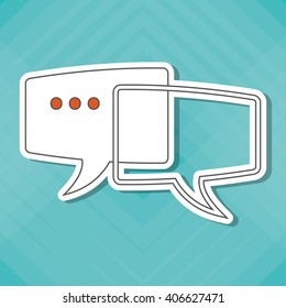 bubble icon design , vector illustration