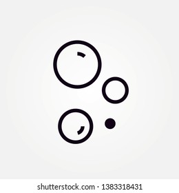bubble icon design.bubbles icon vector. bubbles sign on white background. bubbles icon for web and app 
