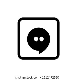 bubble icon illustration isolated on White background