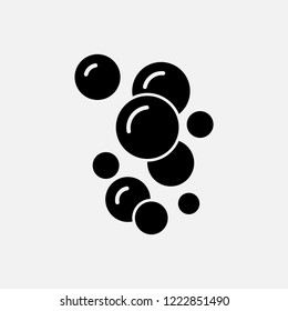 Bubble icon isolated on white background. Vector illustration. Eps 10.