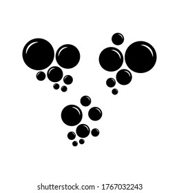 Bubble icon isolated on white background.