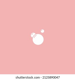 Bubble icon isolated on a white background. Vector art.