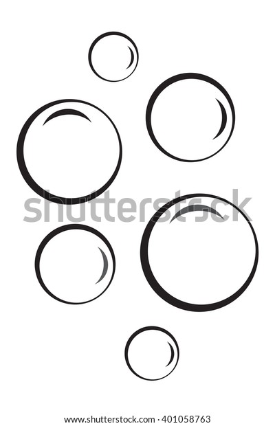 Bubble Icon Isolated On White Background Stock Vector (Royalty Free