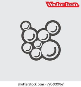Bubble icon isolated sign symbol and flat style for app, web and digital design. Vector illustration.
