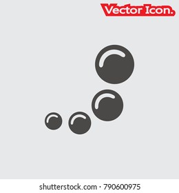 Bubble icon isolated sign symbol and flat style for app, web and digital design. Vector illustration.