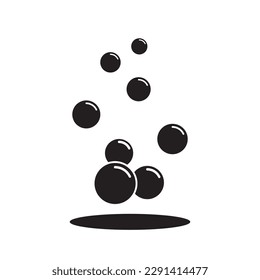 Bubble icon isolated vector illustration on white background.