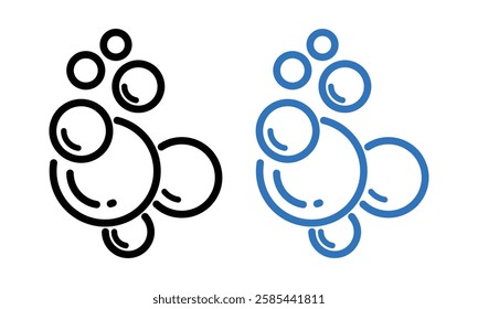 bubble Icon logo design Vector illustration