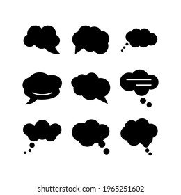 icono de burbuja o logotipo símbolo de signo aislado ilustración vectorial - Colección de iconos vectoriales de estilo negro de alta calidad
