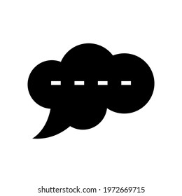 bubble icon or logo isolated sign symbol vector illustration - high quality black style vector icons
