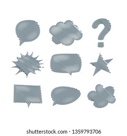 bubble icon over gray background vector illustration