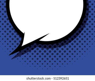 Bubble icon. Retro pop art comic and communication theme. Colorful design. Pointed background. Vector illustration