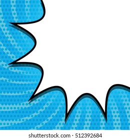 Bubble icon. Retro pop art comic and communication theme. Colorful design. Striped background. Vector illustration