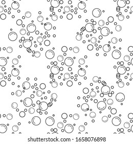 Bubble Icon Seamless Pattern Vector Art Illustration