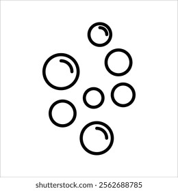 bubble icon set, vector illustration on white background