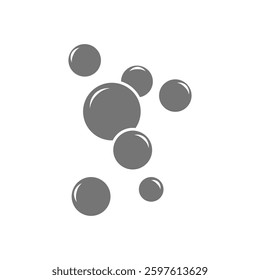 bubble icon, simple flat style, illustration, logo sign symbol pictogram template, for ui or ux isolated on white for mobile app, editable