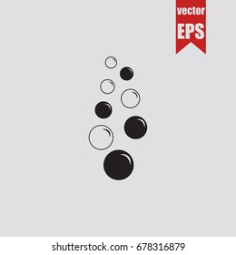 Bubble icon in trendy isolated on grey background.Vector illustration.