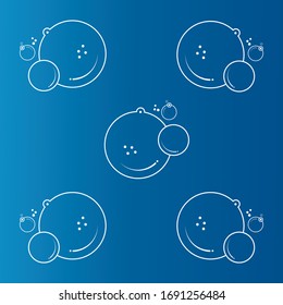 bubble icon vector illustration design template
