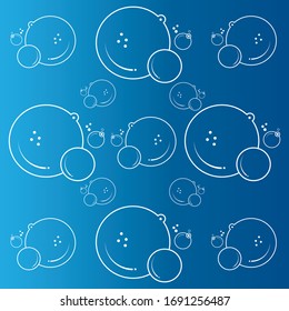 bubble icon vector illustration design template