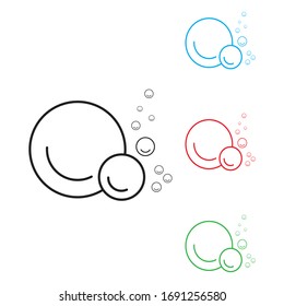 bubble icon vector illustration design template