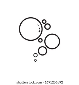 plantilla de diseño de ilustración vectorial de icono de burbuja
