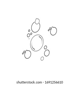 plantilla de diseño de ilustración vectorial de icono de burbuja