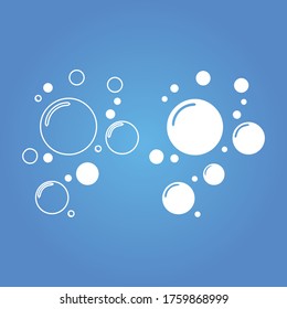 Plantilla de diseño de ilustración de vector de icono de burbuja