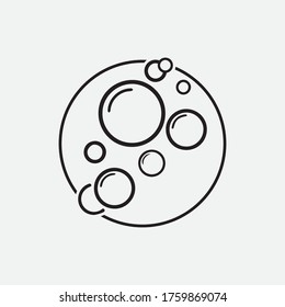 Bubble  icon vector illustration design template