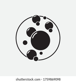 Bubble  icon vector illustration design template