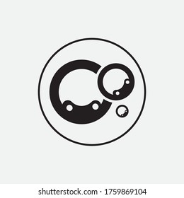 Bubble  icon vector illustration design template