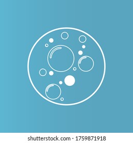 Plantilla de diseño de ilustración de vector de icono de burbuja
