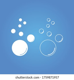 Plantilla de diseño de ilustración de vector de icono de burbuja
