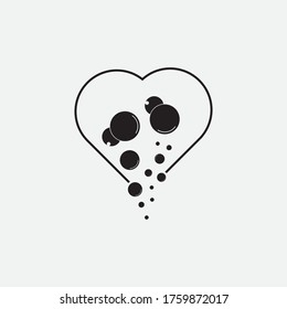 Bubble  icon vector illustration design template