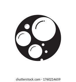 Plantilla de diseño de ilustración de vector de icono de burbuja