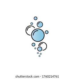 Bubble  icon vector illustration design template