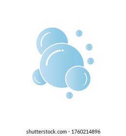 Plantilla de diseño de ilustración de vector de icono de burbuja