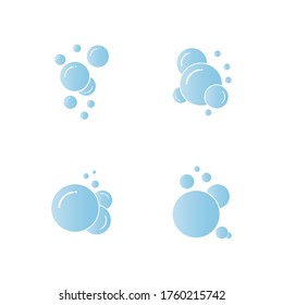 Plantilla de diseño de ilustración de vector de icono de burbuja