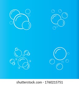 Bubble  icon vector illustration design template