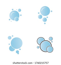 Plantilla de diseño de ilustración de vector de icono de burbuja
