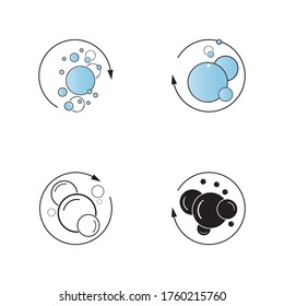 Bubble  icon vector illustration design template
