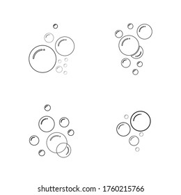 Bubble  icon vector illustration design template