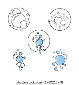 Bubble  icon vector illustration design template
