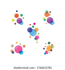 Bubble  icon vector illustration design template