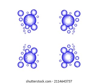 bubble icon vector illustration design template isolated on white background